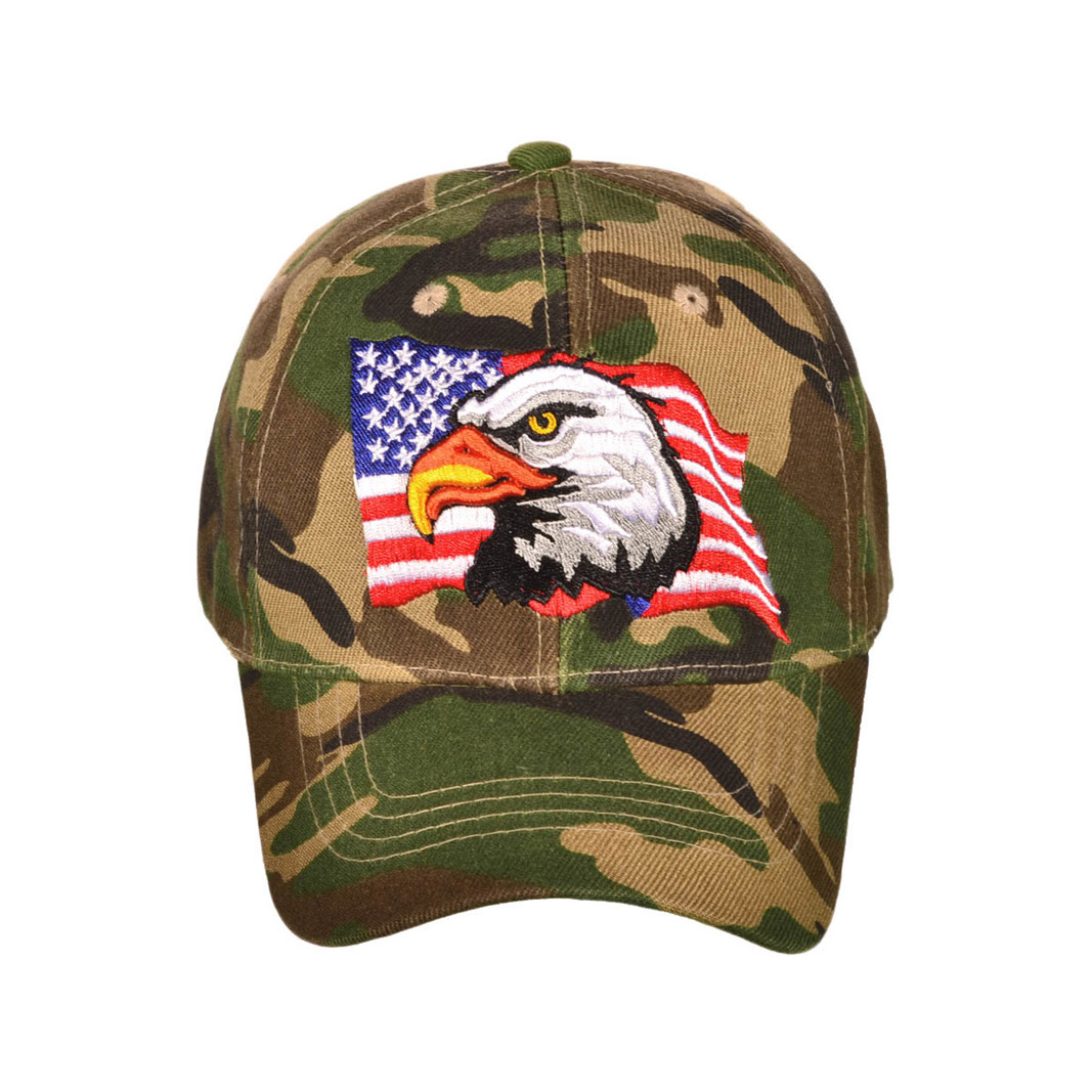 PATRIOTIC BASEBALL HATS 3D EMBROIDERED
