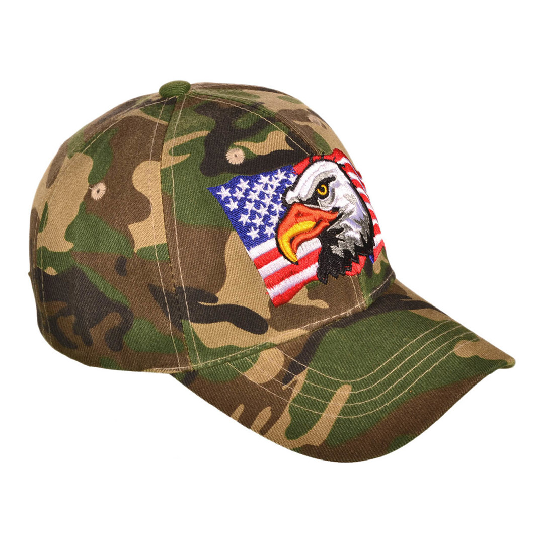 PATRIOTIC BASEBALL HATS 3D EMBROIDERED