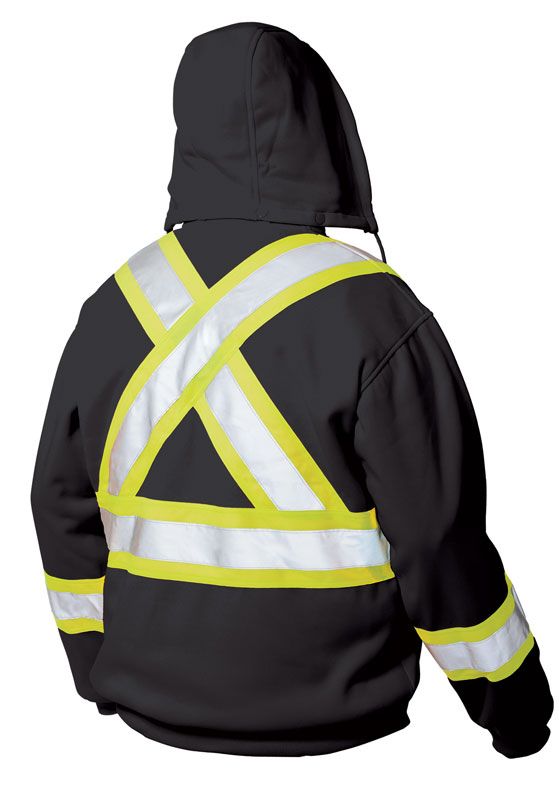 FRONT FLEECE HOODIE BLACK