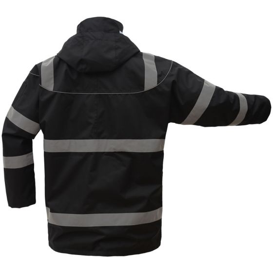 HiVis Fleece Lined Safety Parka