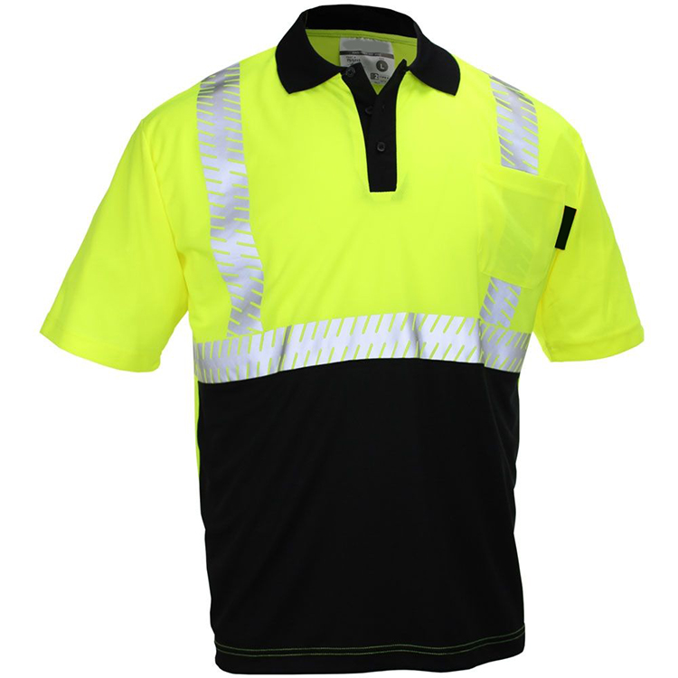 HIVIS SEGMENTED SHORT SLEEVE POLO
