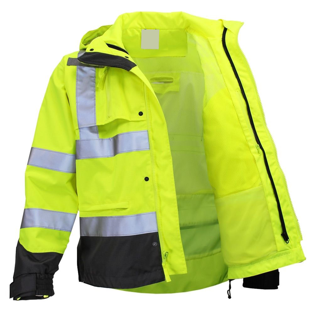 HIVIS HEAVY-DUTY RIPSTOP RAIN JACKET